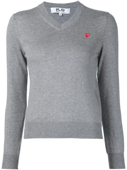 Mini Heart V-Neck Jumper
