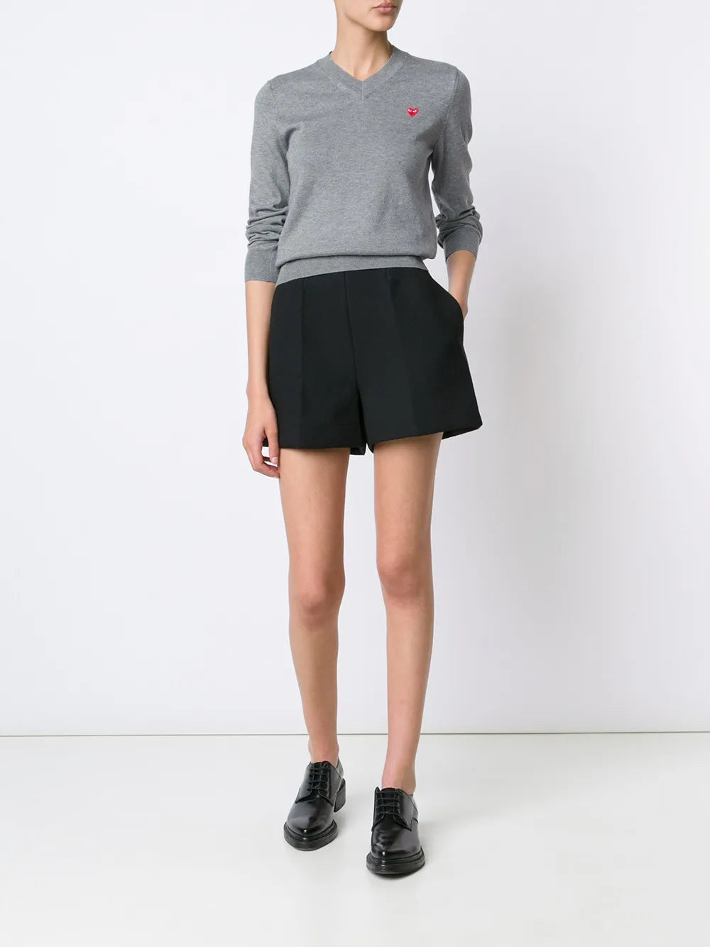 Mini Heart V-Neck Jumper
