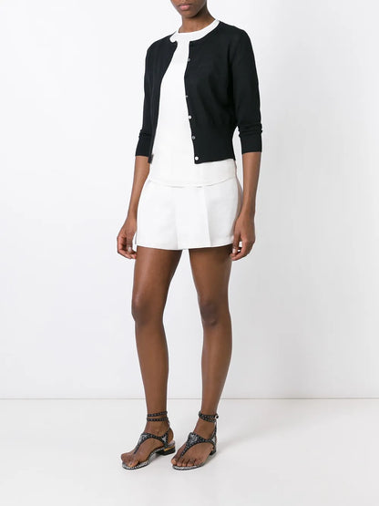 Cashmere Superfine Cropped Cardigan