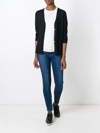 Cashmere Superfine V-Neck Cardigan