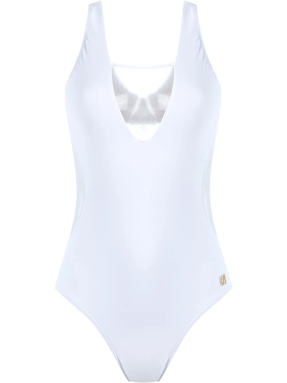 Square Neck Tulle Swimsuit