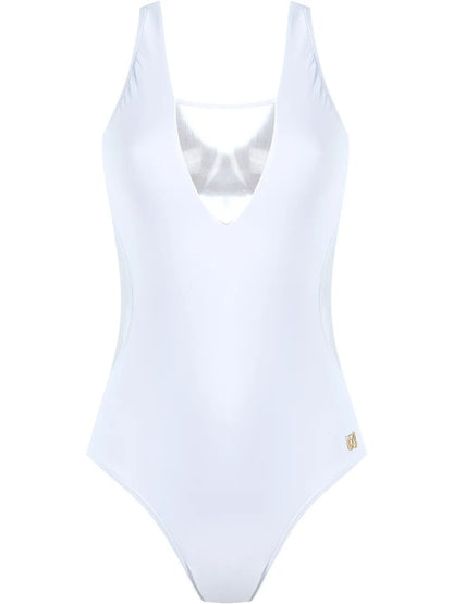 Square Neck Tulle Swimsuit