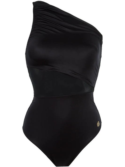One Shoulder Draped Swimsuit