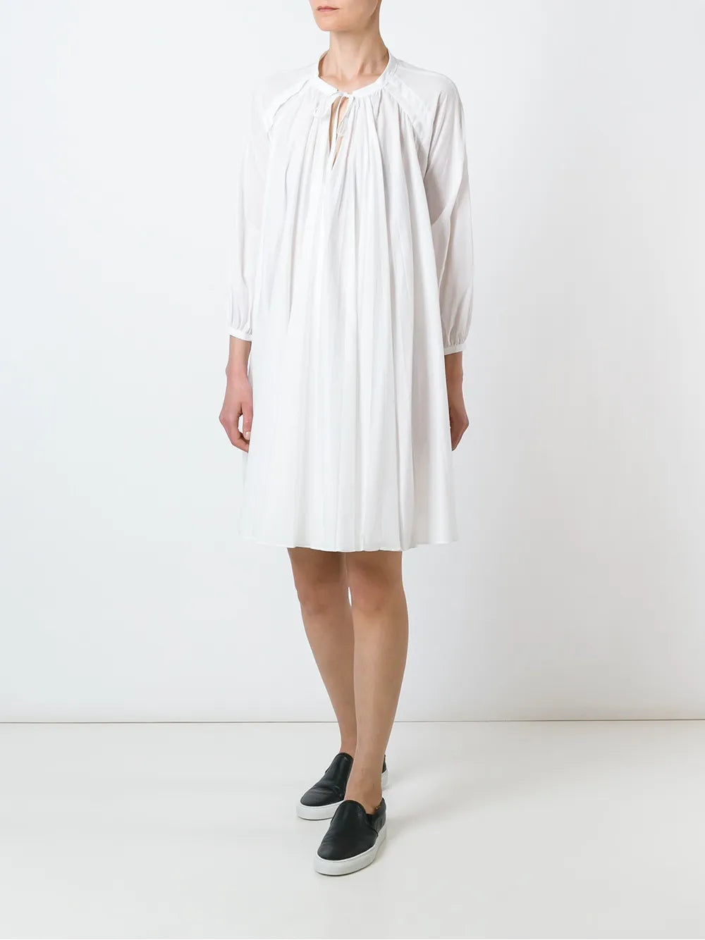 Shoulder Overlay Detail Shift Dress