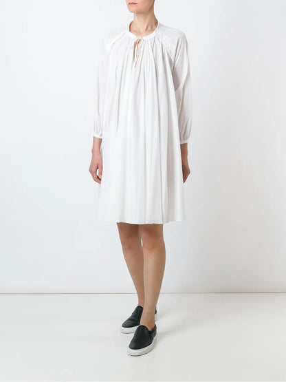Shoulder Overlay Detail Shift Dress