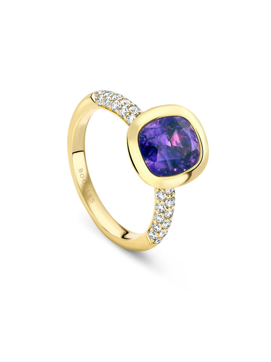 Florentine Dolce Vita Purple Sapphire Ring