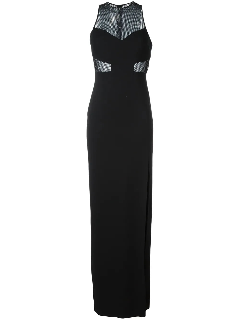 Mesh Panel Column Dress