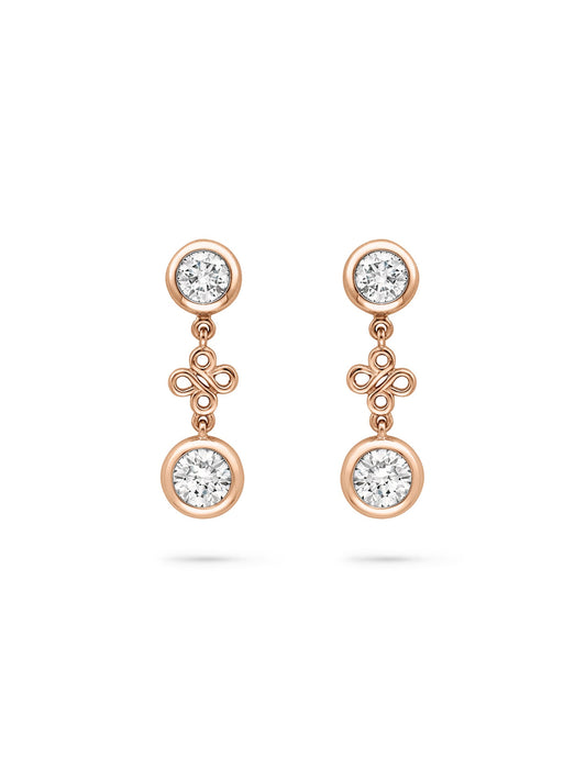 Beach Detachable Diamond Drop Earrings