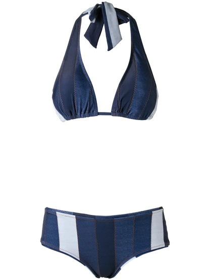 Panelled Bikini Set