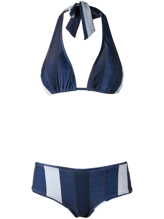 Panelled Bikini Set