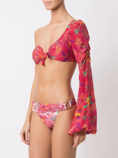 Single-Sleeve Bikini Top