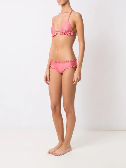 Ruffled-Trim Bikini