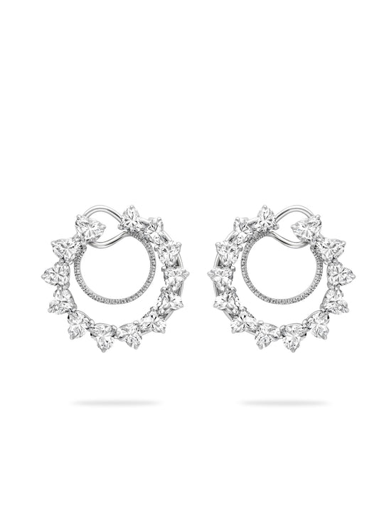 Firework Heart Diamond Earrings