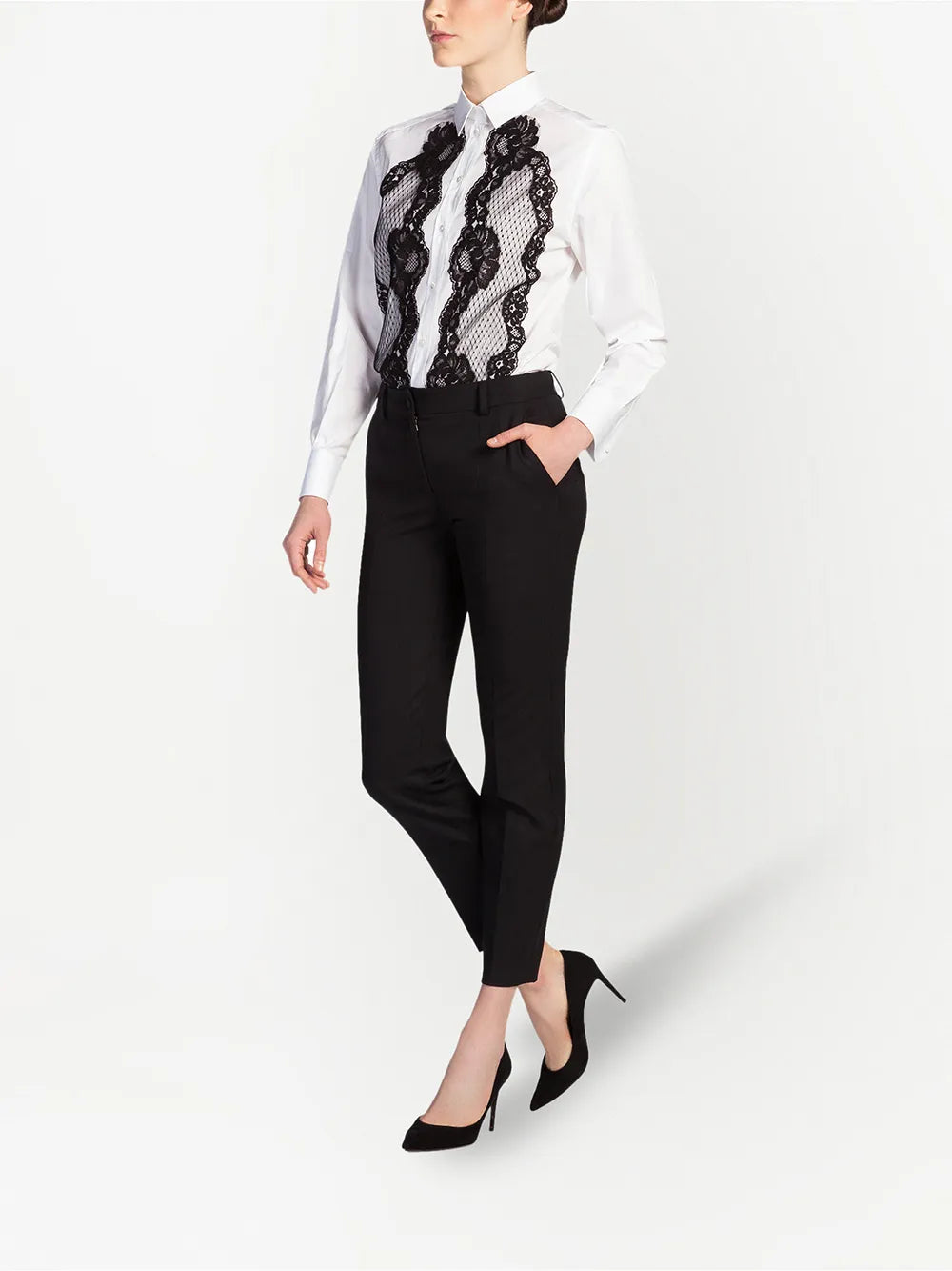 Stretch-Wool Tailored Trousers