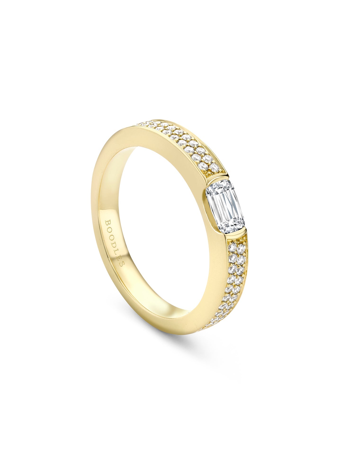 Classic Ashoka Diamond Wedding Band