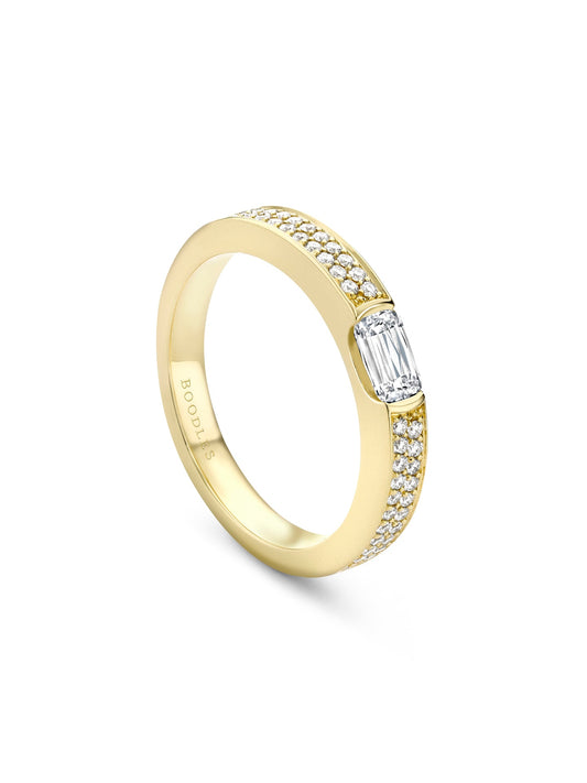 Classic Ashoka Diamond Wedding Band
