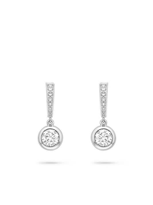 Classic Diamond Drop Earrings