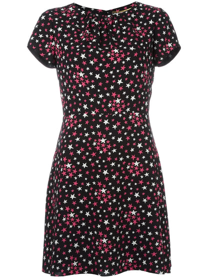 Star-Print Shift Dress