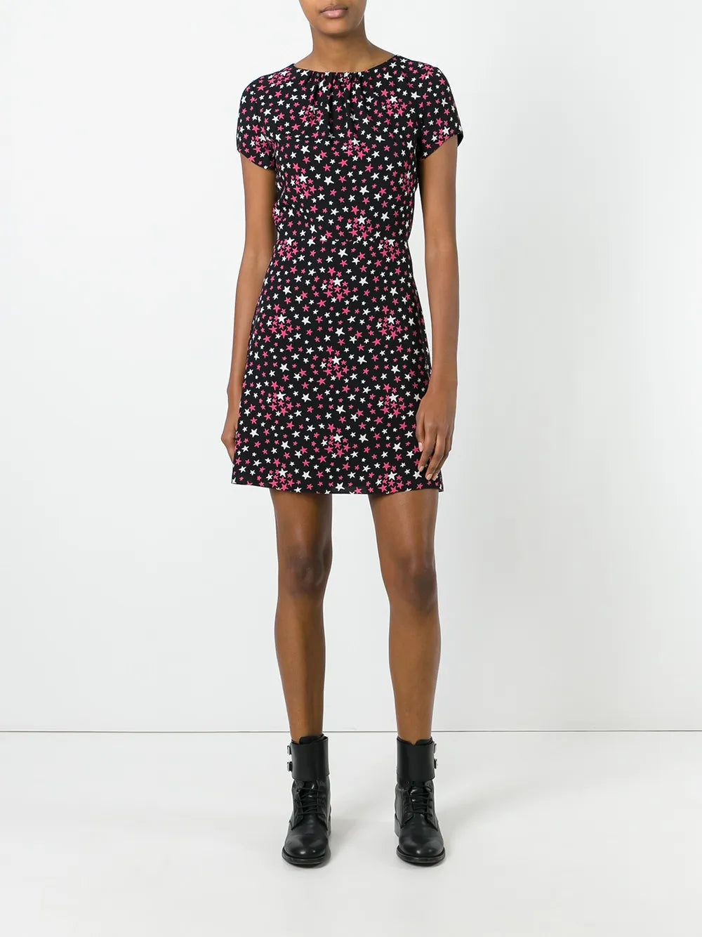 Star-Print Shift Dress