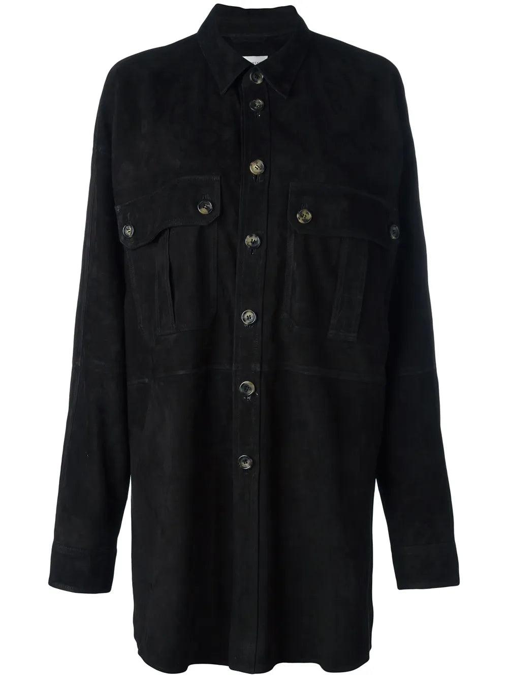 Leather Shirt Jacket