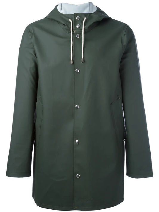 Drawstring Hood Raincoat