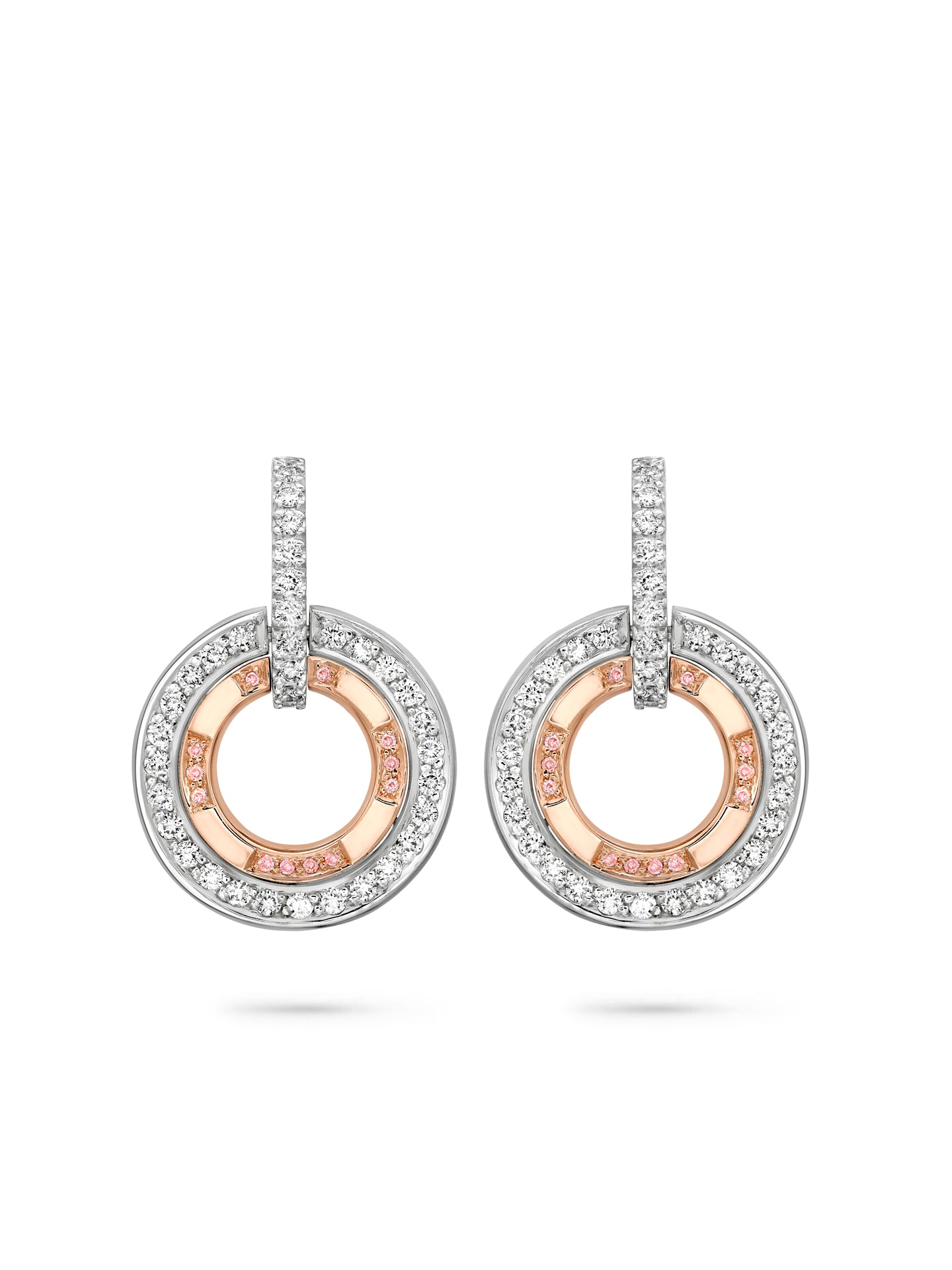 Roulette Pink Diamond and Earrings