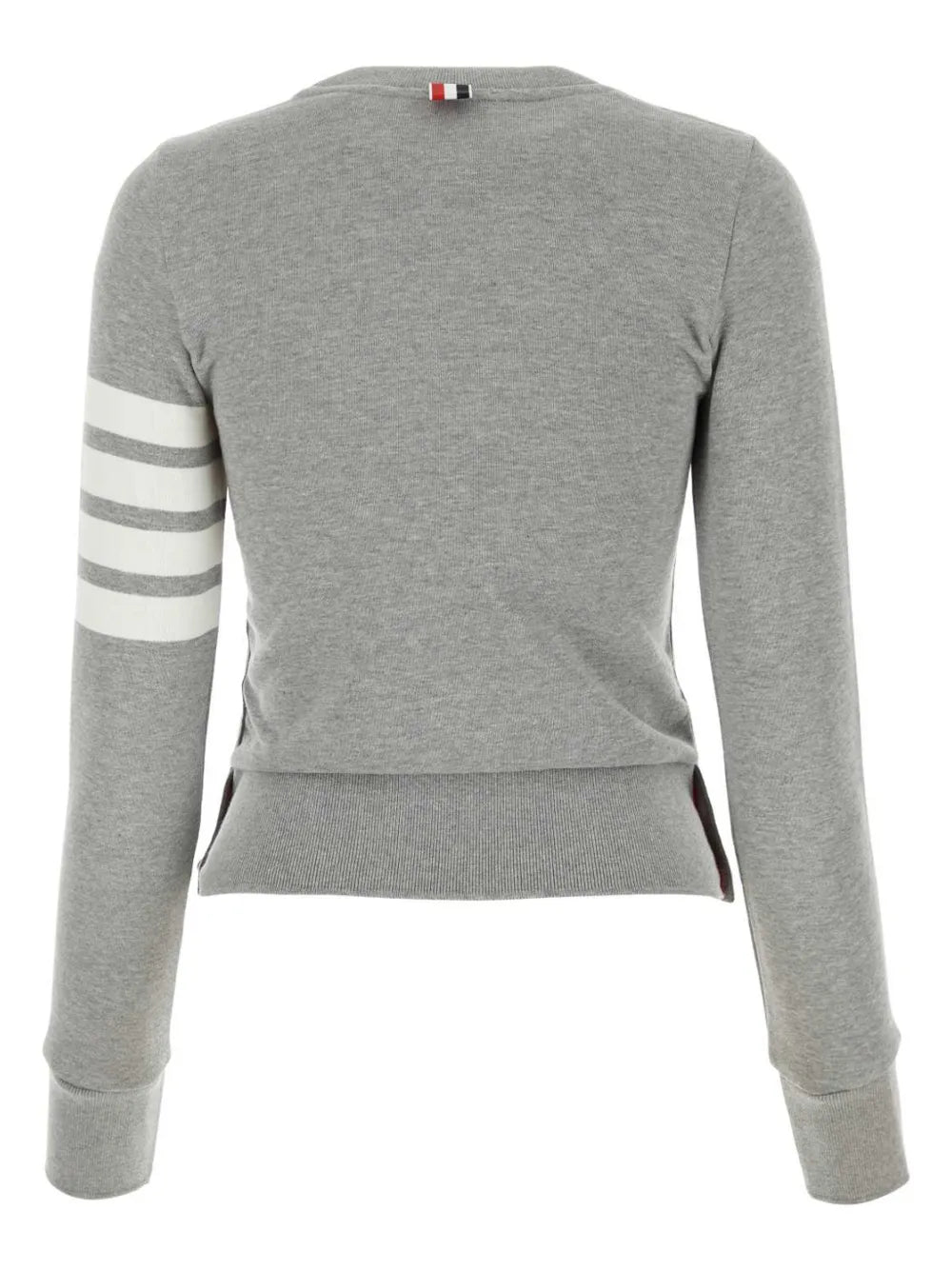 Four-Bar Stripe Cotton Sweatshirt