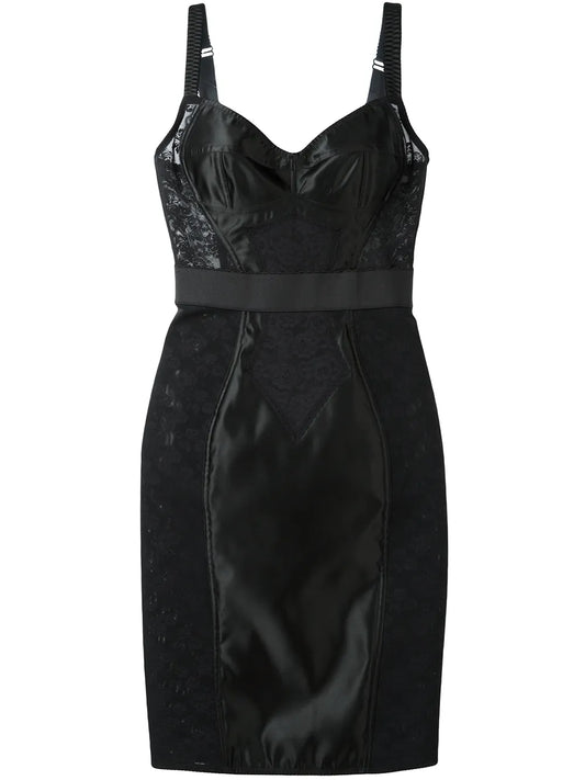 Floral-Lace Corset Dress