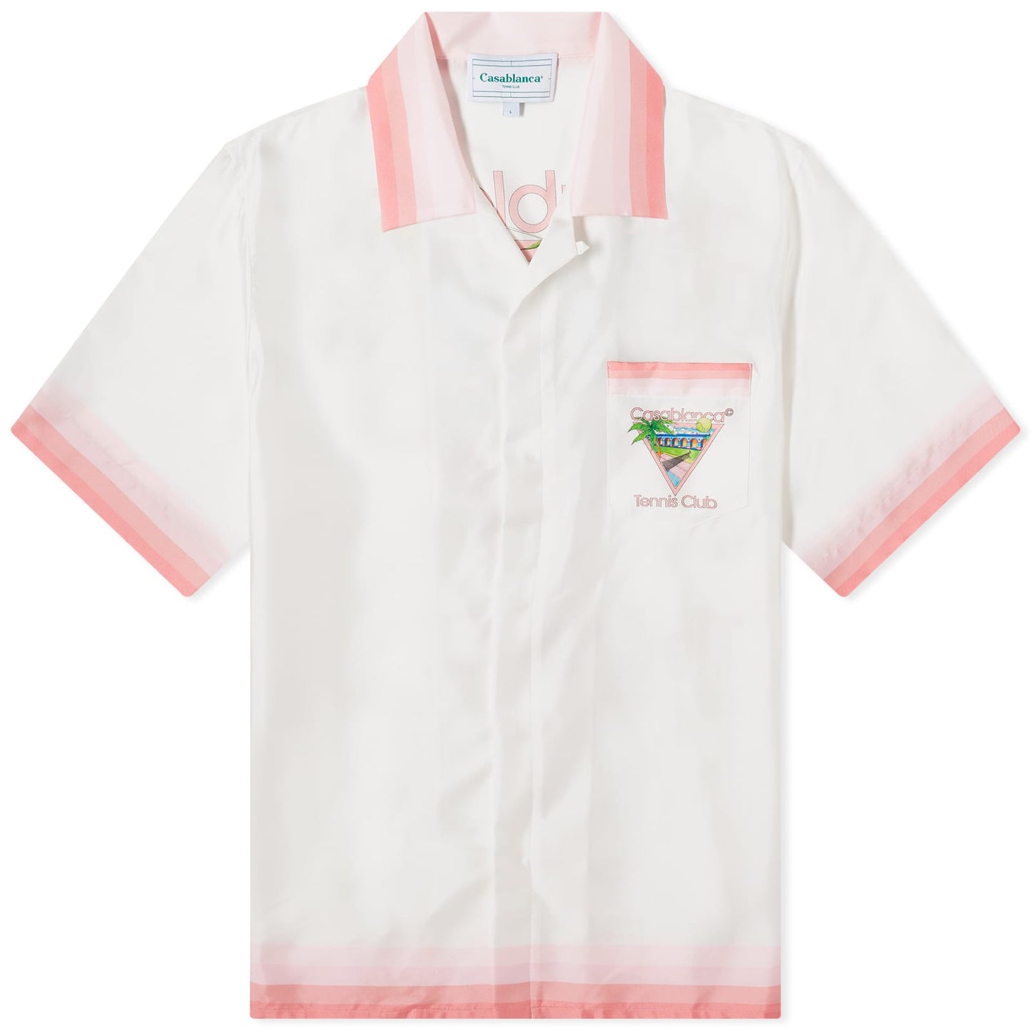 Tennis Club Short Sleeve Silk Shirt