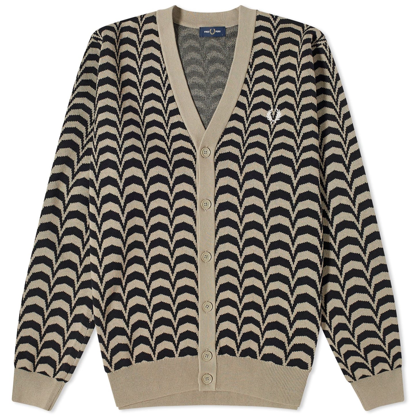 Jacquard Knit Cardigan