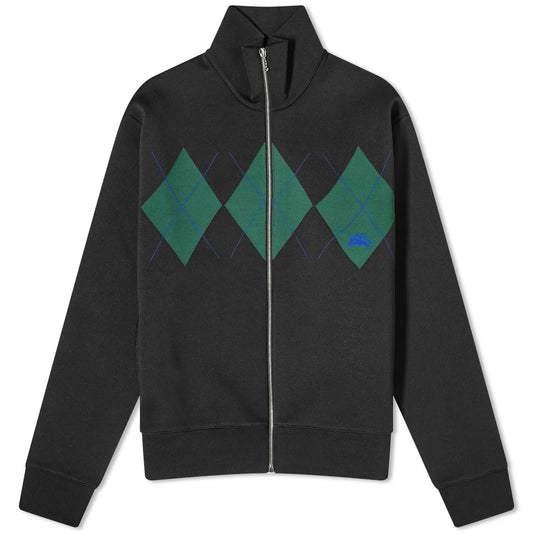 Nylon Argyle Track Jacket