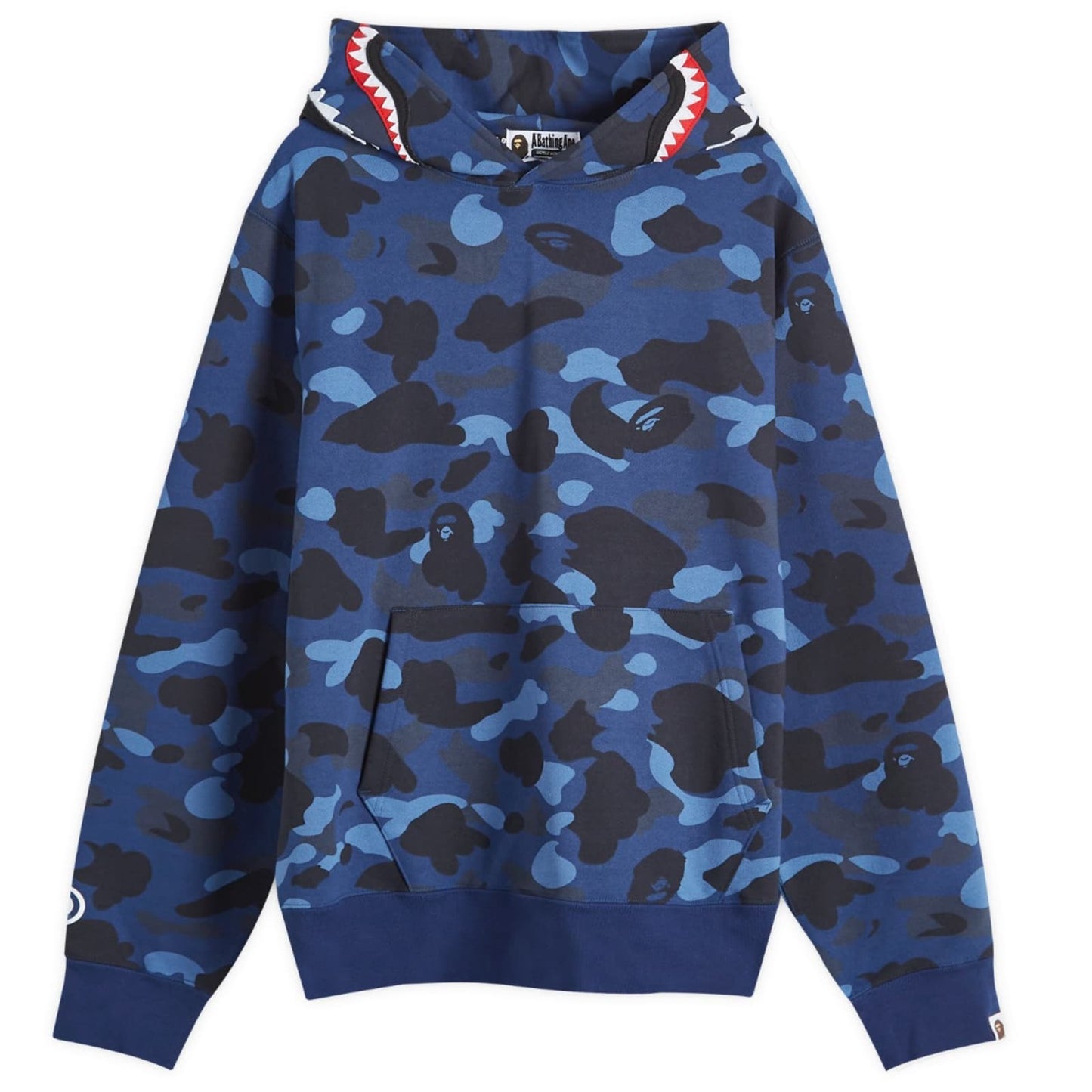 Colour Camo Shark Pullover Hoodie