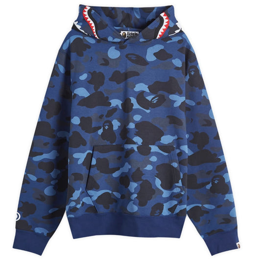 Colour Camo Shark Pullover Hoodie