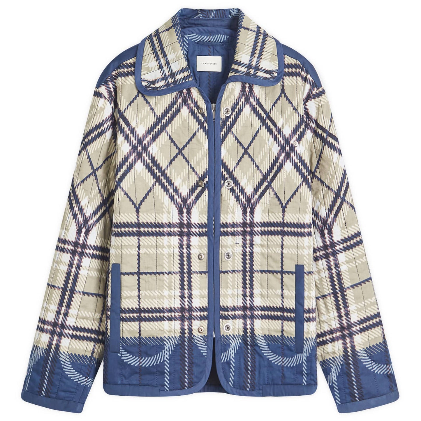 Quilted Plaid Fade Jacket