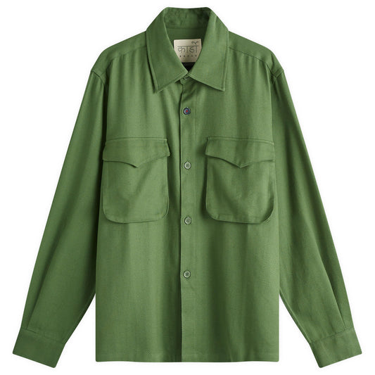 Bhola Herringbone Patch Pocket Shirt