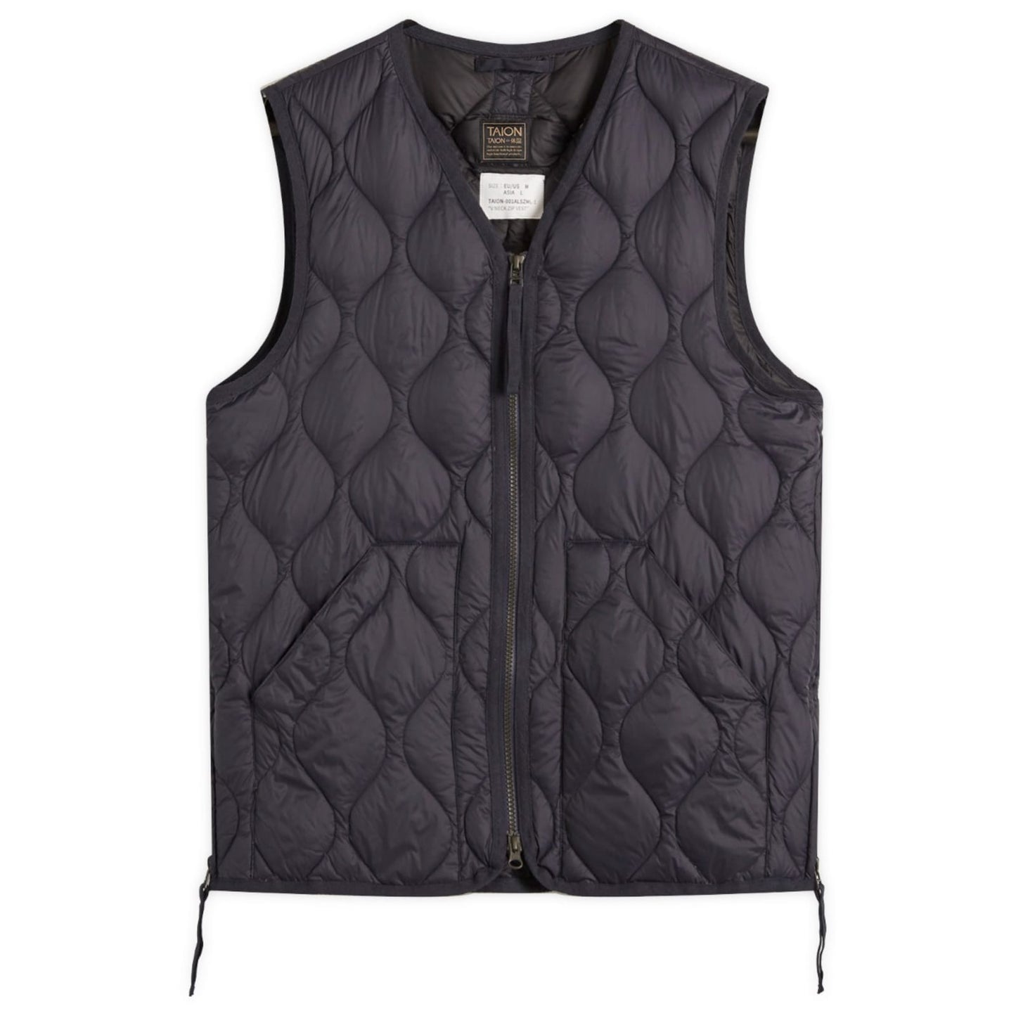 Military V-Neck Zip Soft Shell Down Vest