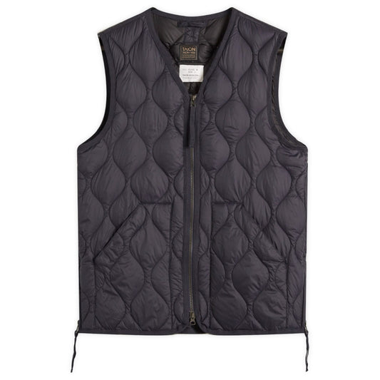 Military V-Neck Zip Soft Shell Down Vest