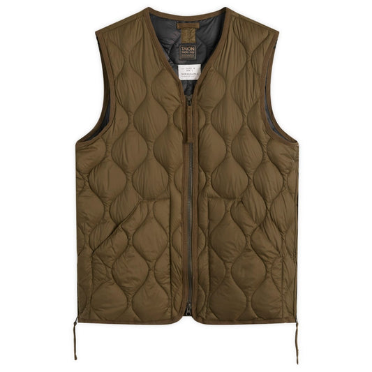 Military V-Neck Zip Soft Shell Down Vest