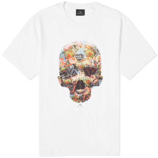 Skull Sticker T-Shirt