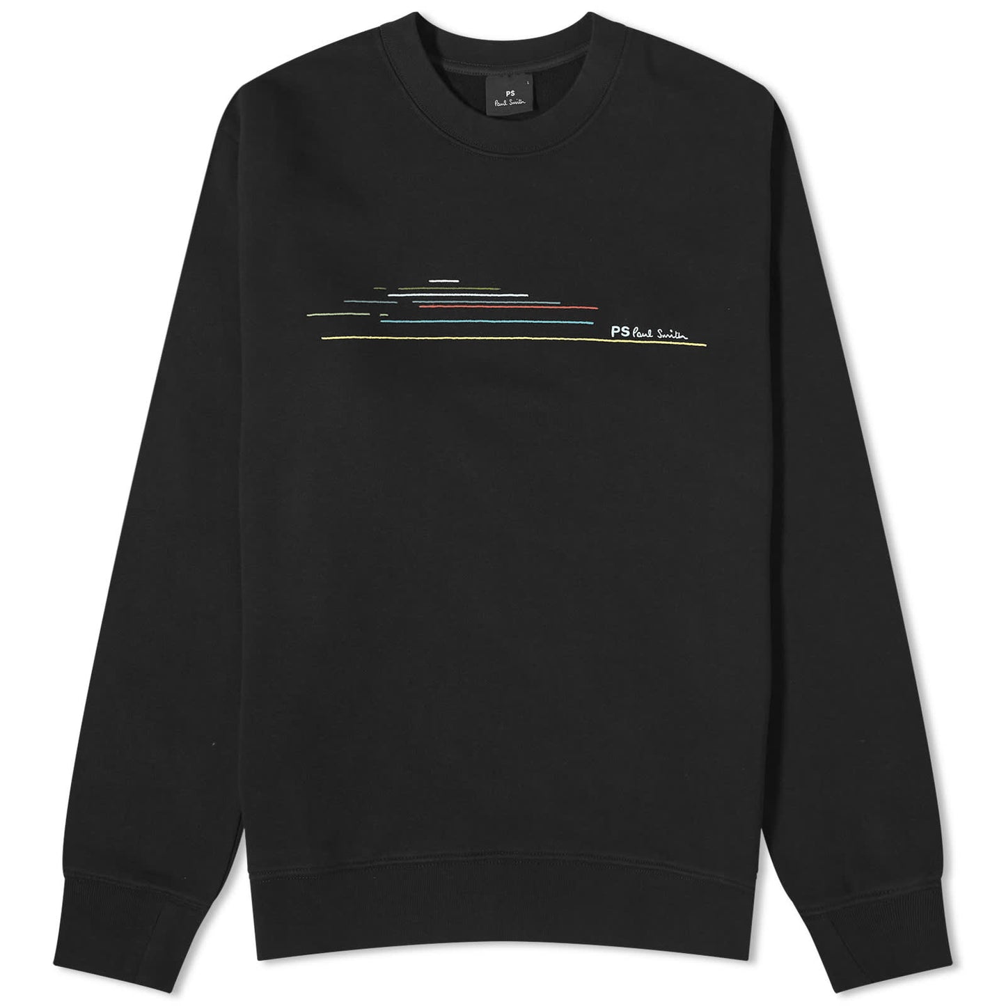 Embroidered Stripe Crew Sweat