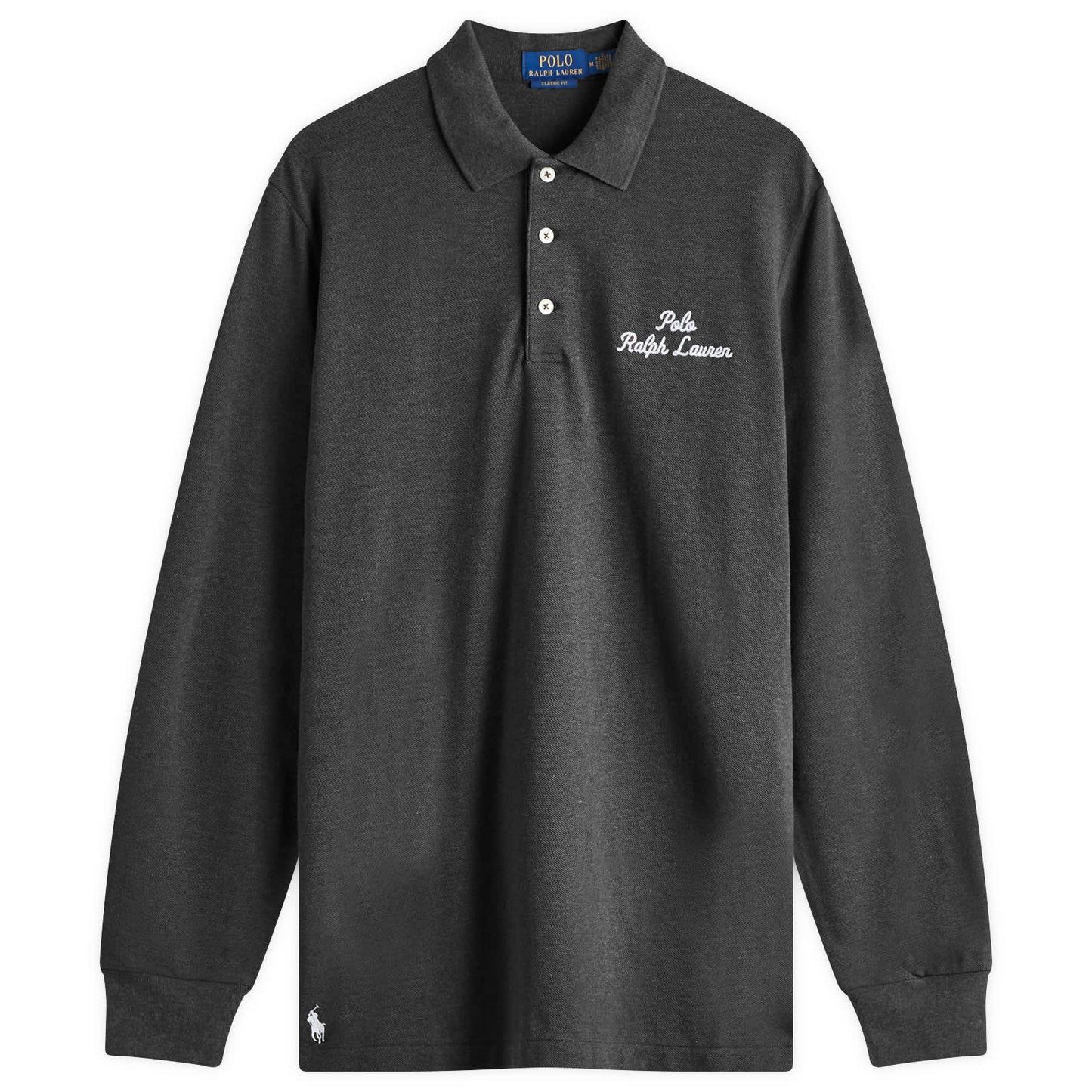 Script Logo Long Sleeve Polo