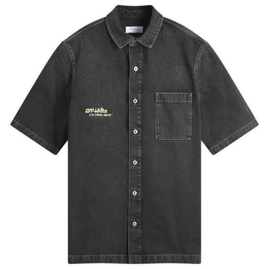 Off Denim Bowling Shirt