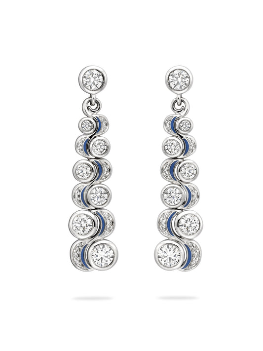 Over the Moon Diamond Drop Earrings