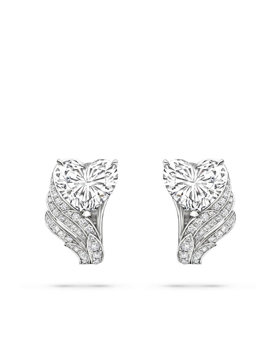 A Family Journey Florence Heart Diamond Earrings