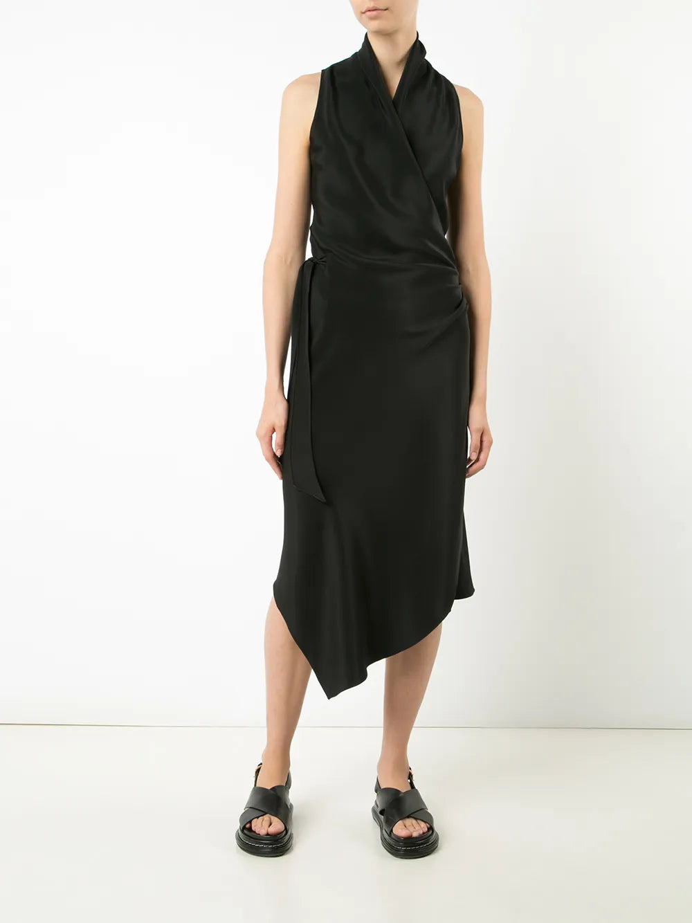 Victor Wrap-Style Silk Dress