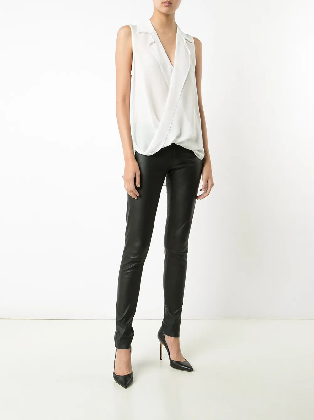 V-Neck Sleeveless Blouse