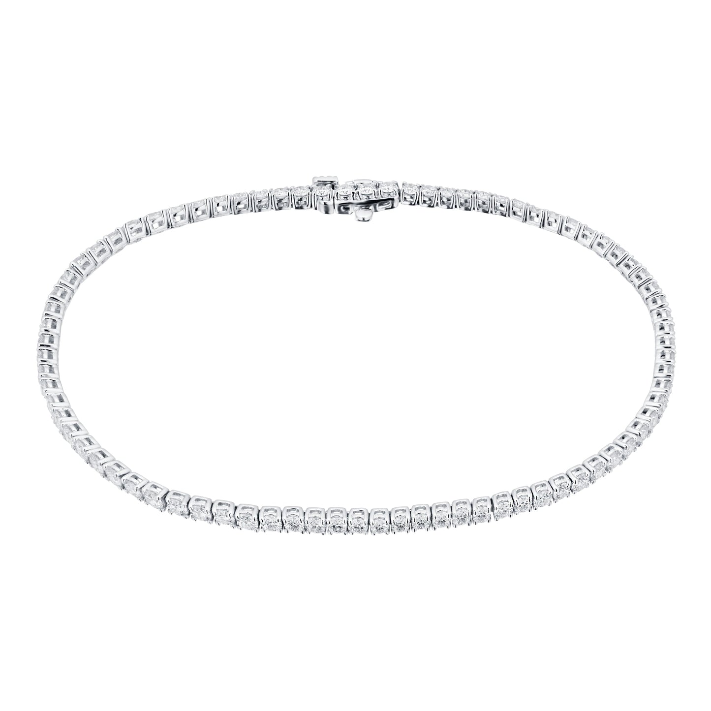 Libretto White Gold 2.43cttw Diamond Line Bracelet