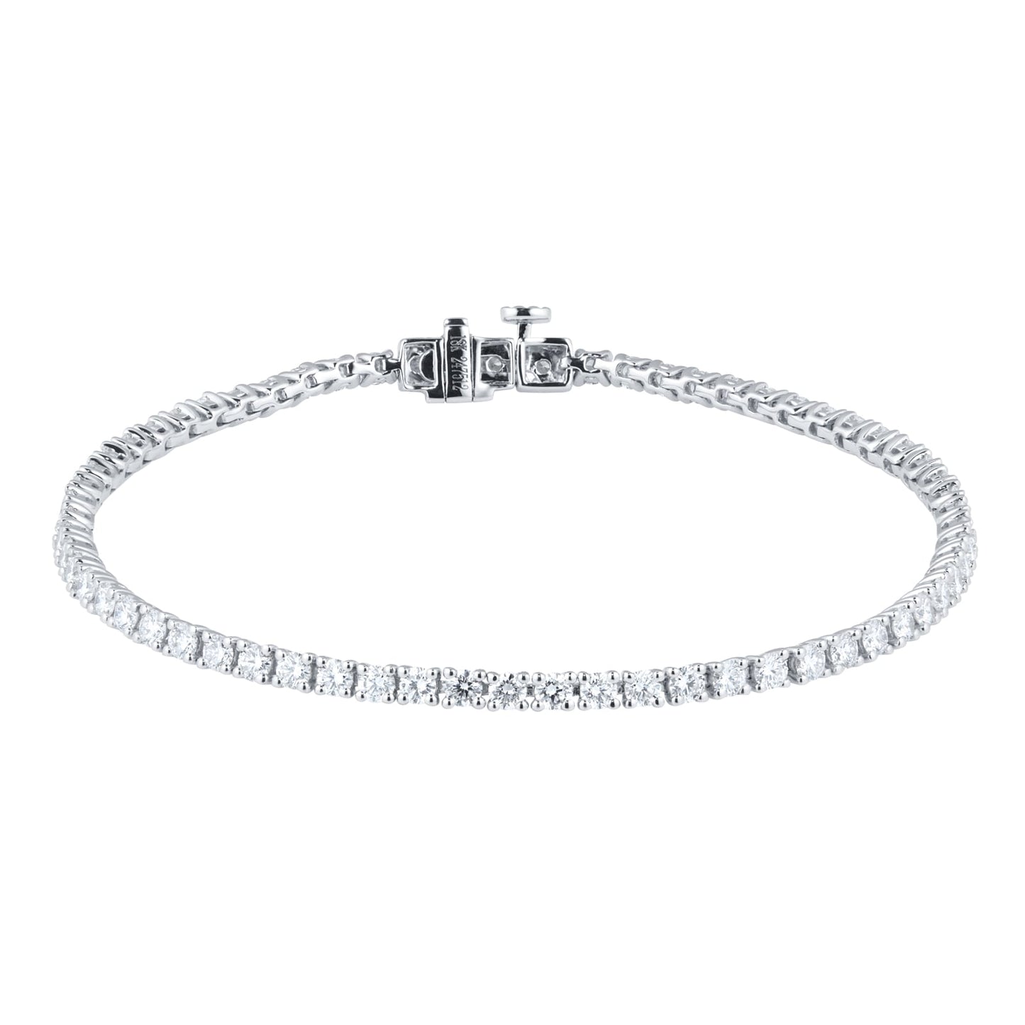 White Gold 3cttw Diamond Tennis Bracelet