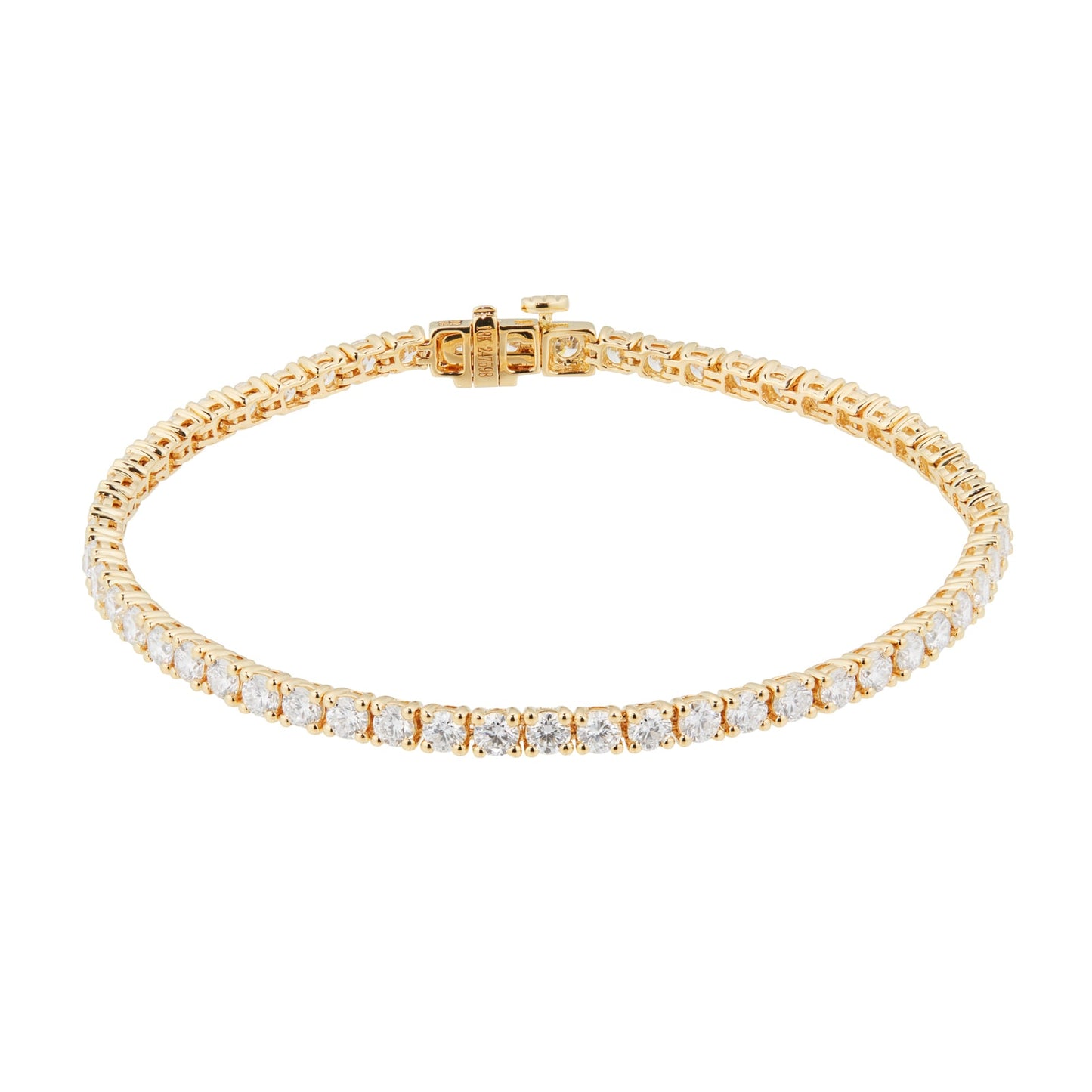 Yellow Gold 5cttw Diamond Tennis Bracelet