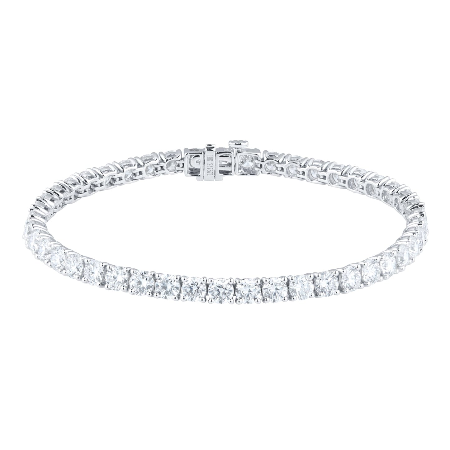 White Gold 10.20cttw Diamond Tennis Bracelet